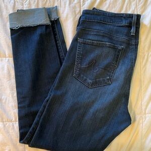 Ag Adriano Goldschmied Dark Wash Denim Jeans